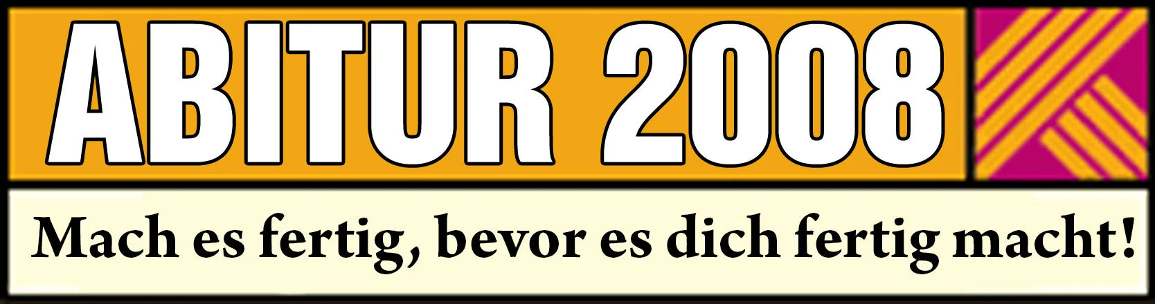 Graduation yearbook logo: Abitur 2008