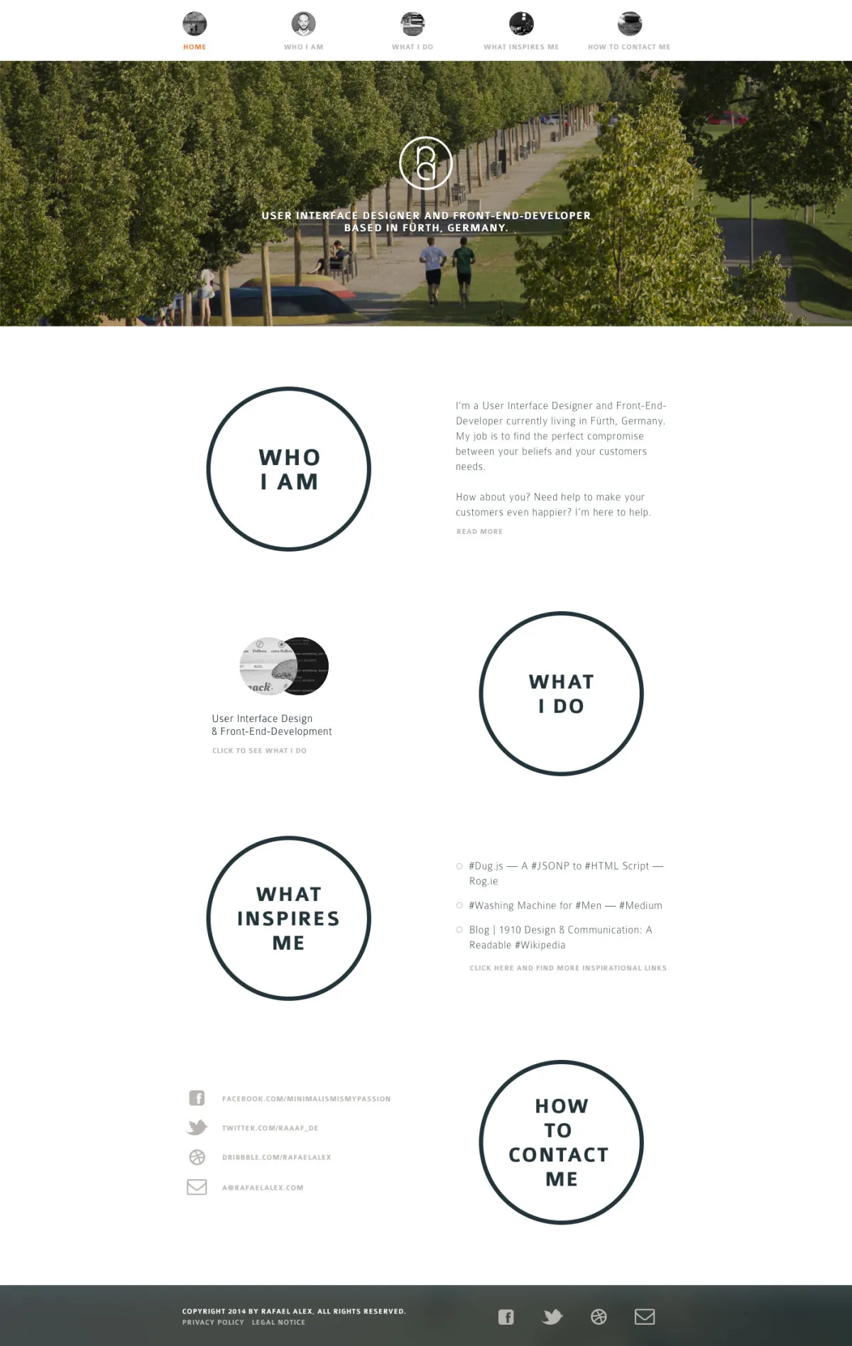 First own website at the start of self-employment