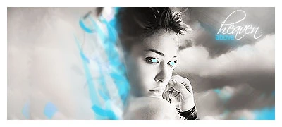 Forum signature &bdquo;heaven&ldquo; with blue light effects